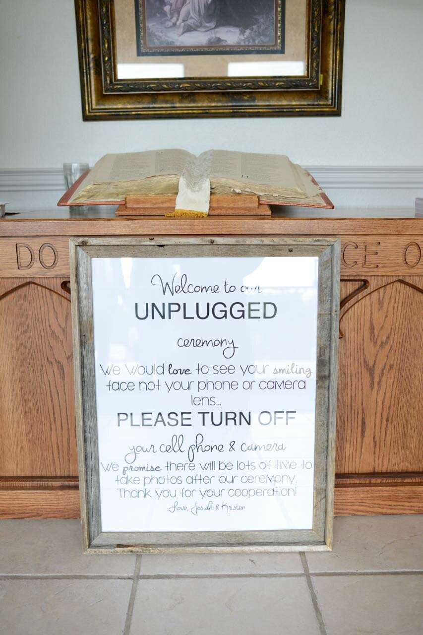 unplugged sign